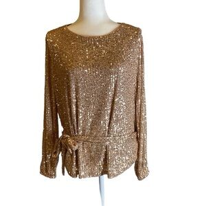VICI Gold Sequined Top